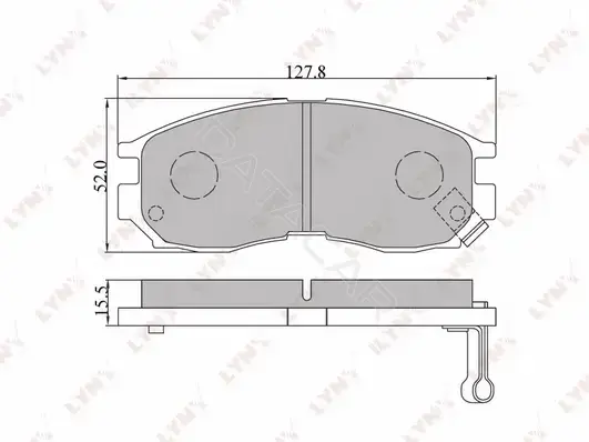 Тормозные колодки LYNXAUTO BD-5509