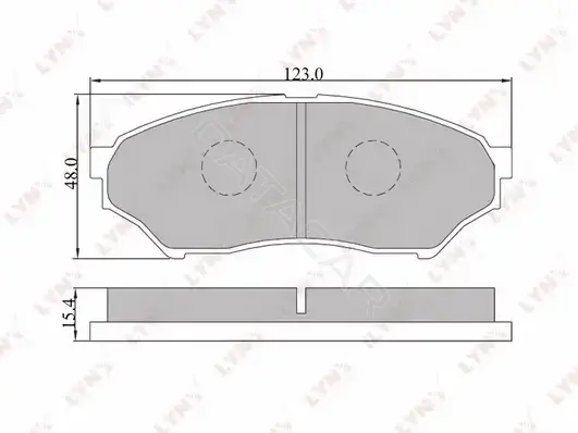 Тормозные колодки LYNXAUTO BD-5512
