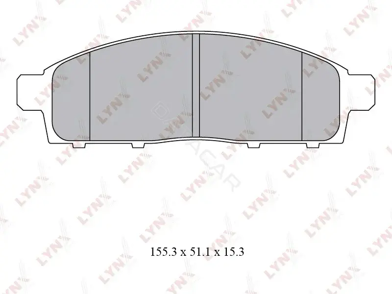 Тормозные колодки LYNXAUTO BD-5529