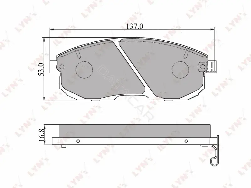 Тормозные колодки LYNXAUTO BD-5701