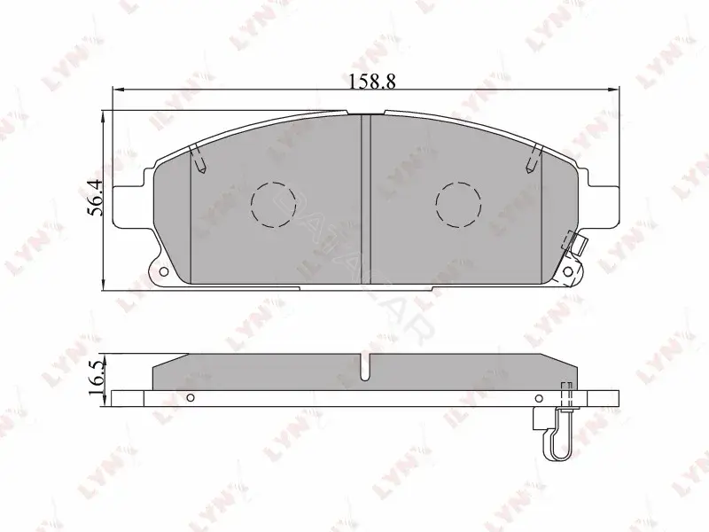 Тормозные колодки LYNXAUTO BD-5704