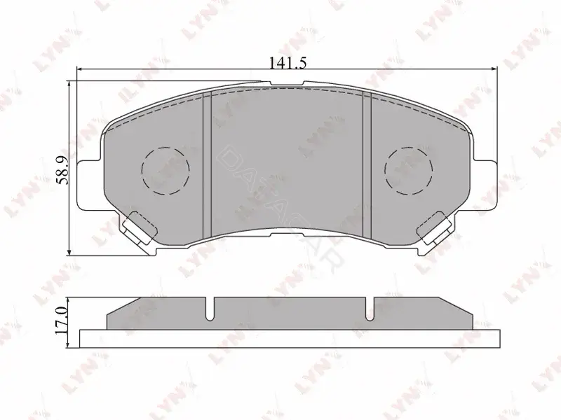 Тормозные колодки LYNXAUTO BD-5711