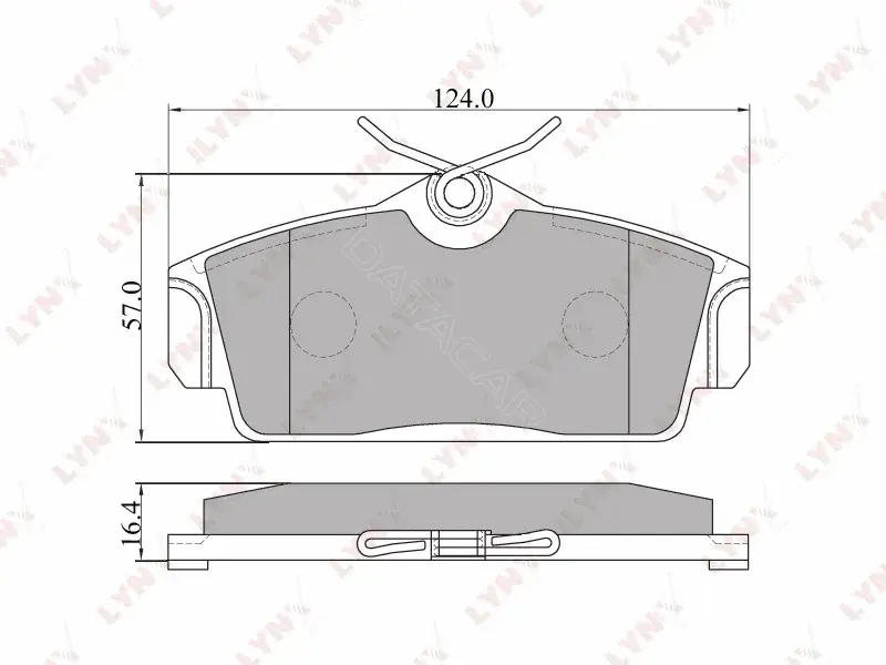 Тормозные колодки LYNXAUTO BD-5713