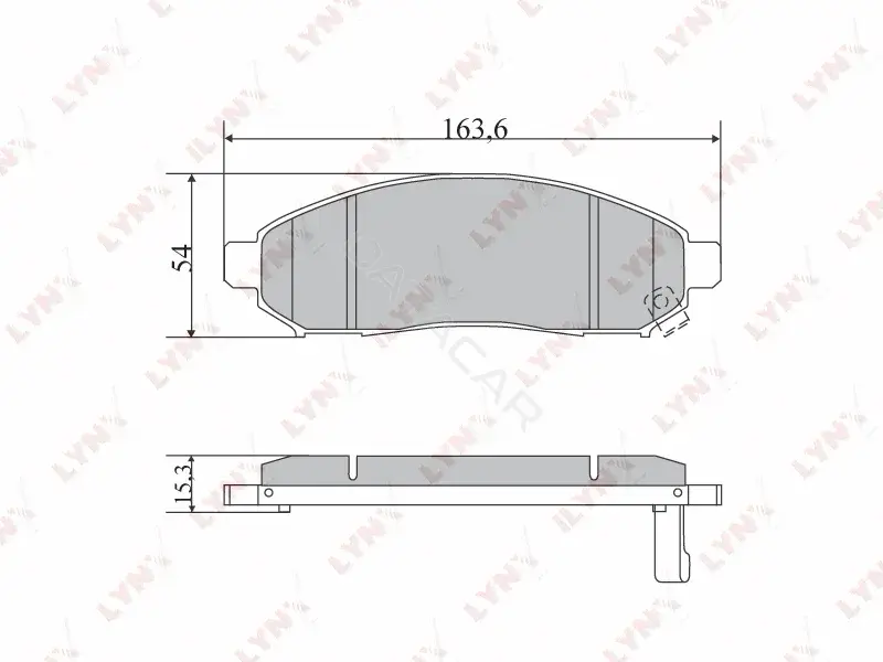 Тормозные колодки LYNXAUTO BD-5731