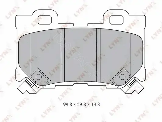 Тормозные колодки LYNXAUTO BD-5743