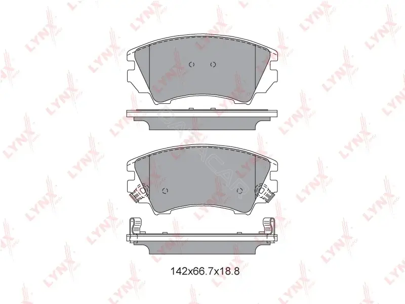 Тормозные колодки LYNXAUTO BD-5927