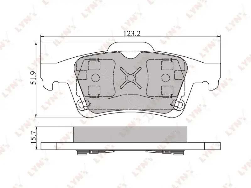 Тормозные колодки LYNXAUTO BD-6302