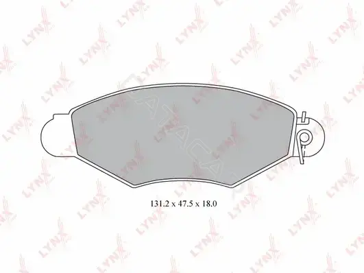 Тормозные колодки LYNXAUTO BD-6309