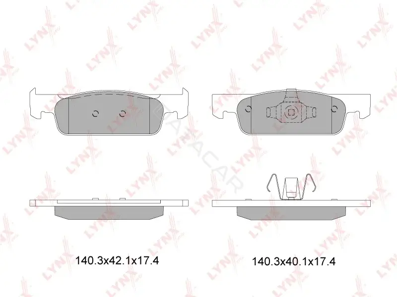 Тормозные колодки LYNXAUTO BD-6322