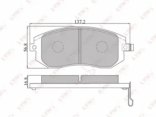 Тормозные колодки LYNXAUTO BD-7101