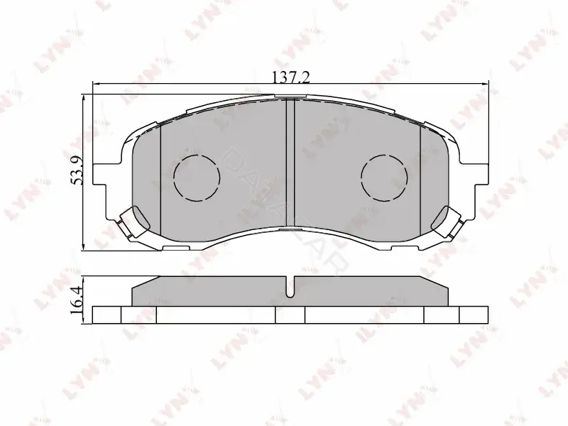 Тормозные колодки LYNXAUTO BD-7102