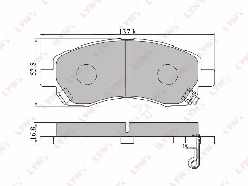 Тормозные колодки LYNXAUTO BD-7105