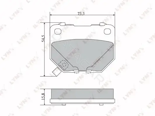 Тормозные колодки LYNXAUTO BD-7108