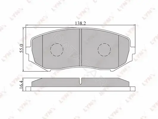 Тормозные колодки LYNXAUTO BD-7302