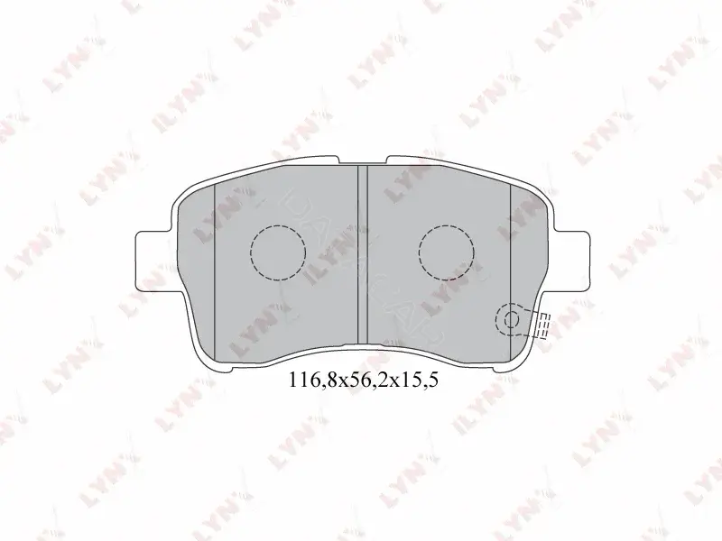 Тормозные колодки LYNXAUTO BD-7308
