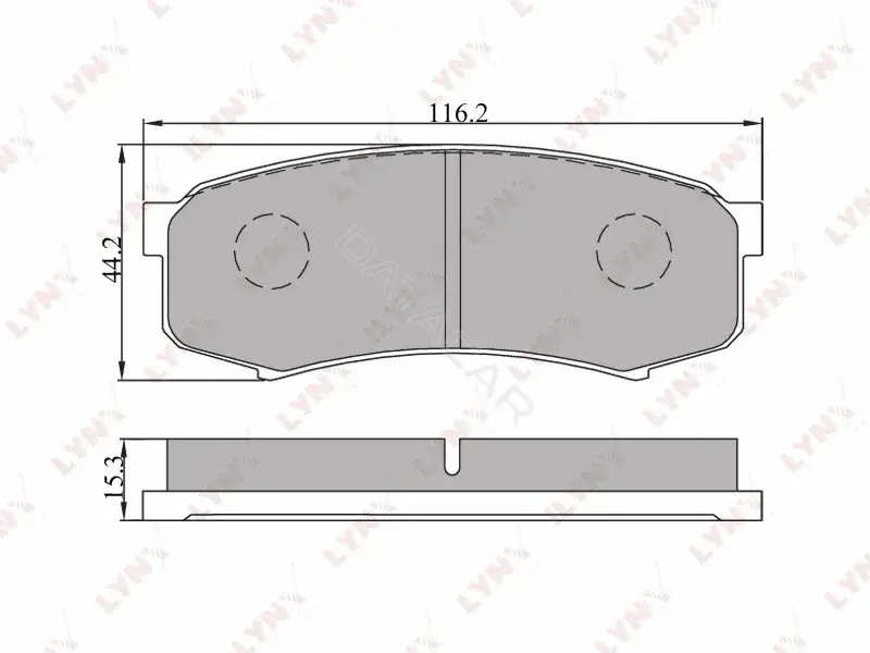 Тормозные колодки LYNXAUTO BD-7505