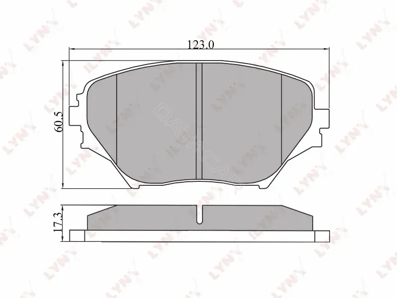 Тормозные колодки LYNXAUTO BD-7511