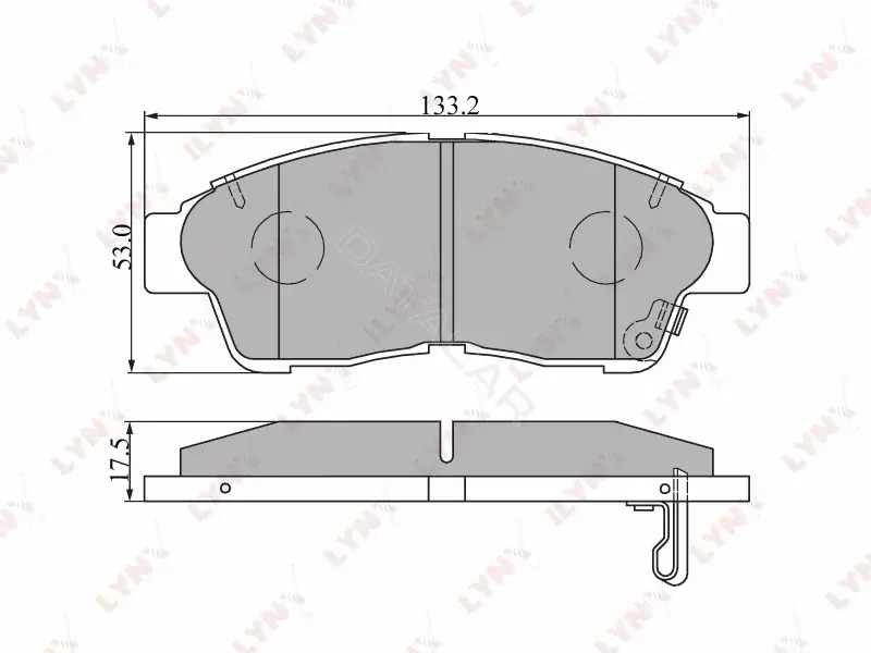 Тормозные колодки LYNXAUTO BD-7516