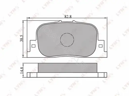 Тормозные колодки LYNXAUTO BD-7517