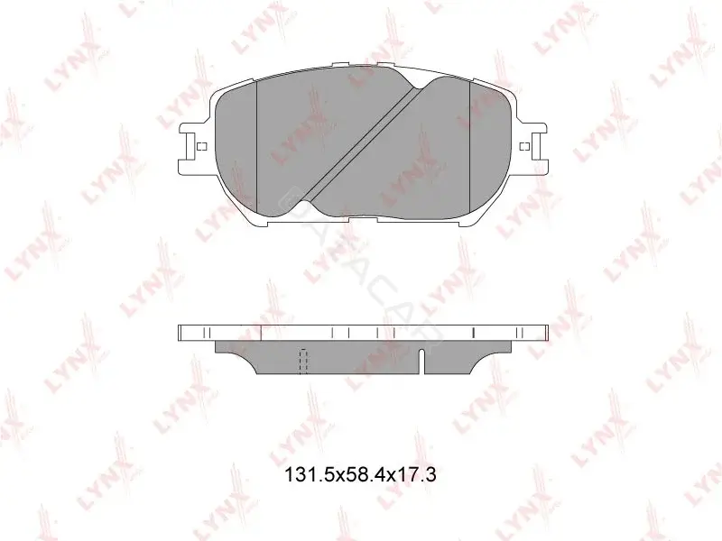Тормозные колодки LYNXAUTO BD-7522