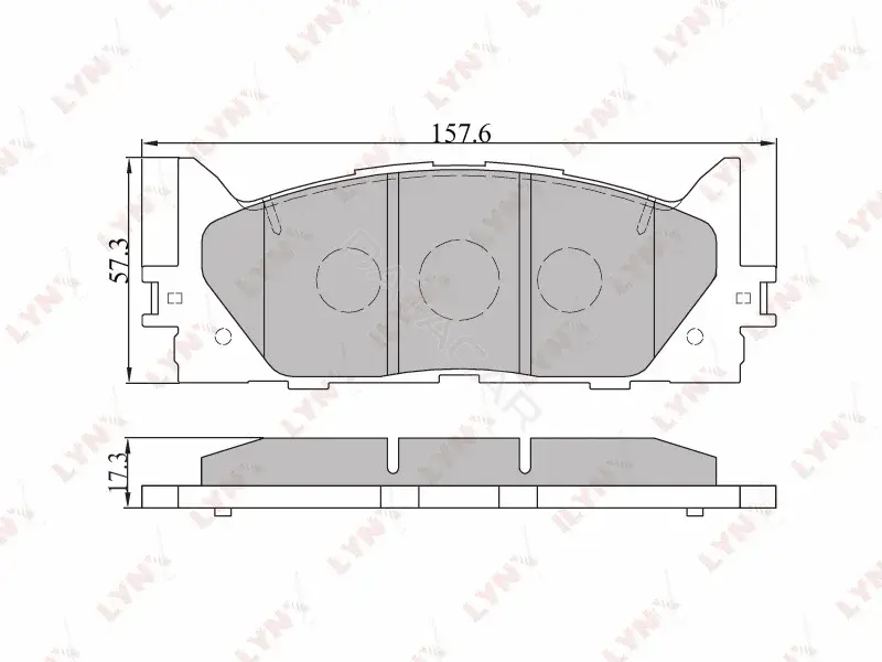 Тормозные колодки LYNXAUTO BD-7530