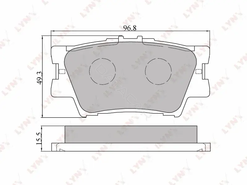 Тормозные колодки LYNXAUTO BD-7532