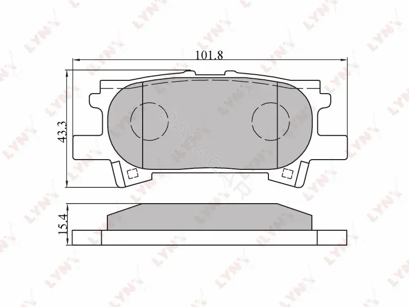 Тормозные колодки LYNXAUTO BD-7534
