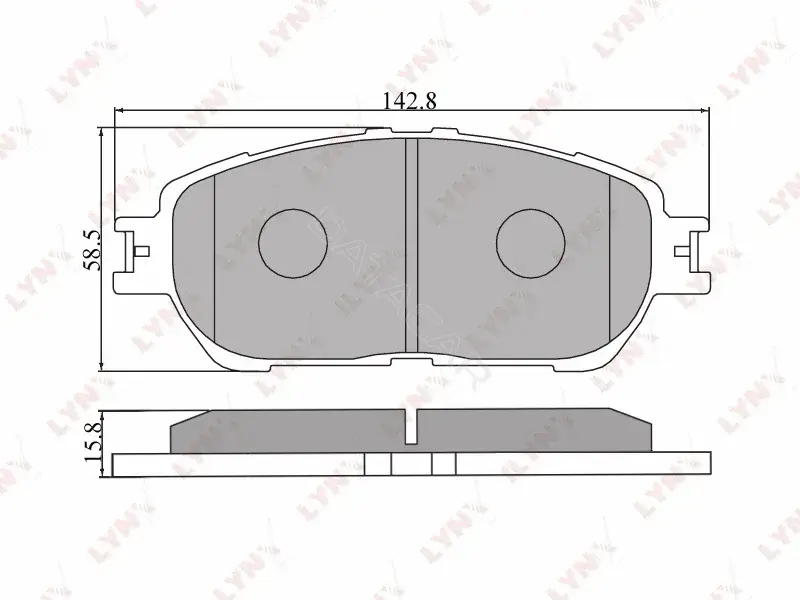Тормозные колодки LYNXAUTO BD-7537