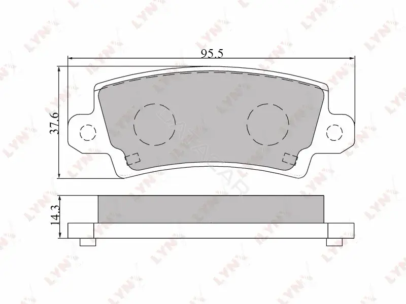 Тормозные колодки LYNXAUTO BD-7541