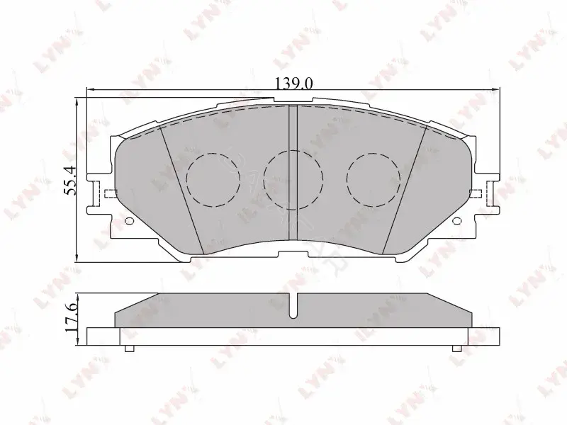 Тормозные колодки LYNXAUTO BD-7542