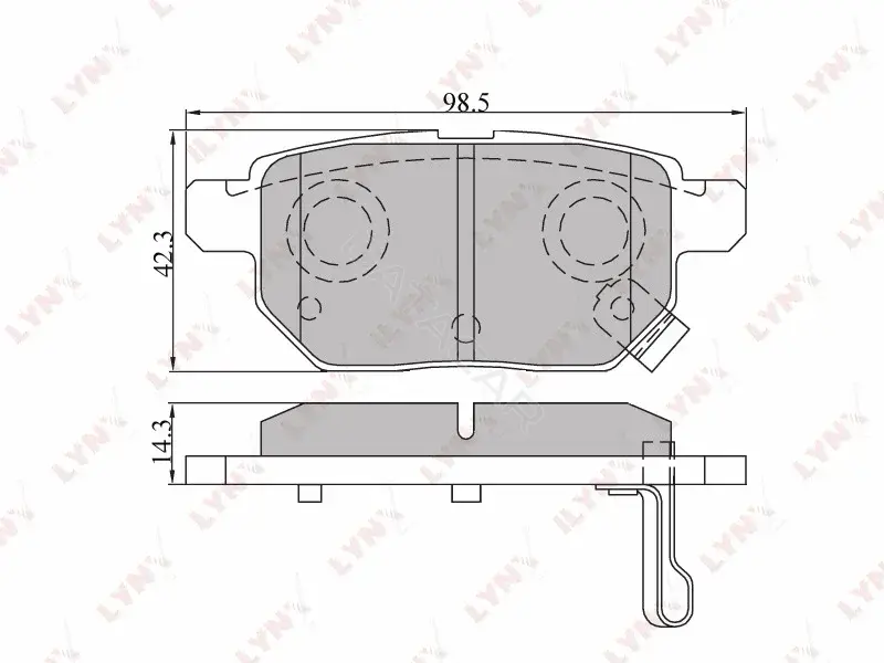 Тормозные колодки LYNXAUTO BD-7543