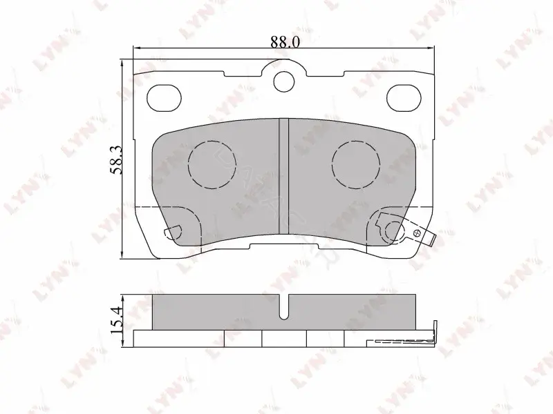 Тормозные колодки LYNXAUTO BD-7544