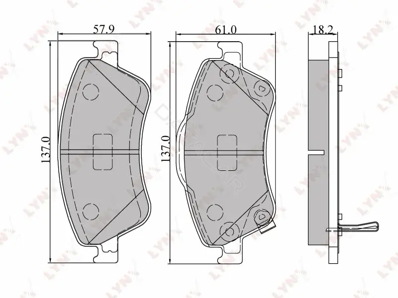 Тормозные колодки LYNXAUTO BD-7546