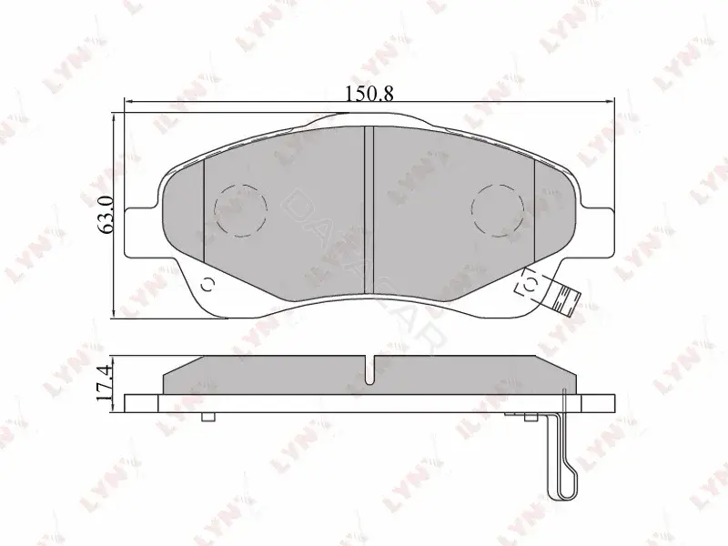 Тормозные колодки LYNXAUTO BD-7548