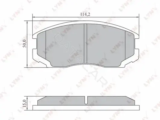 Тормозные колодки LYNXAUTO BD-7553