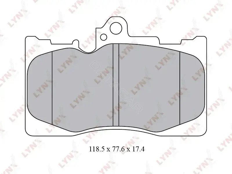 Тормозные колодки LYNXAUTO BD-7566