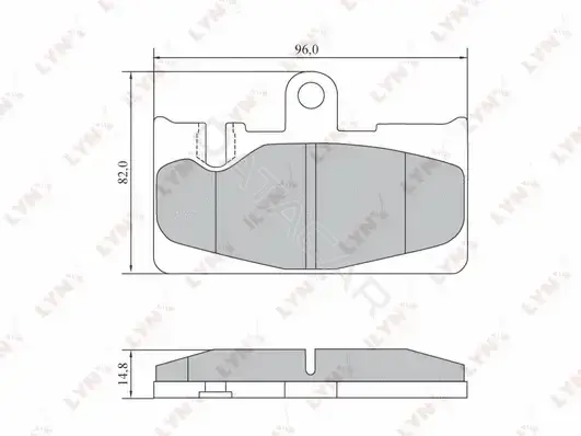 Тормозные колодки LYNXAUTO BD-7569