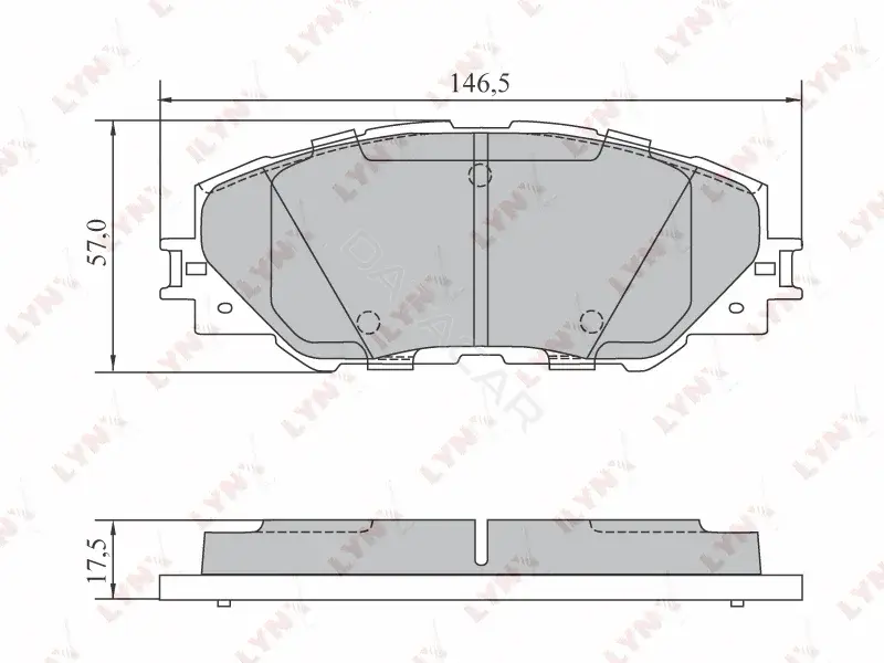 Тормозные колодки LYNXAUTO BD-7572