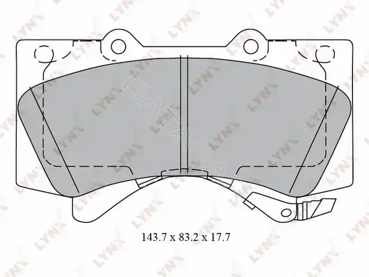 Тормозные колодки LYNXAUTO BD-7580