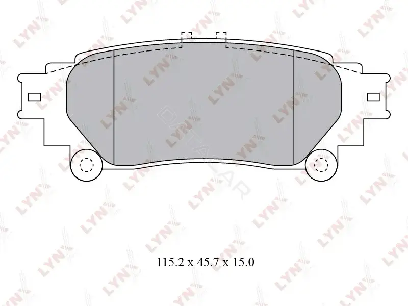 Тормозные колодки LYNXAUTO BD-7597