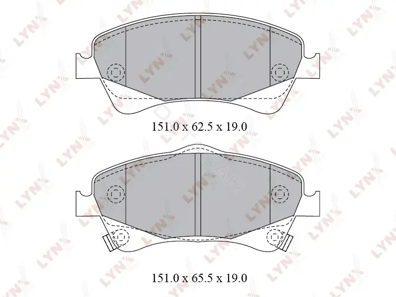 Тормозные колодки LYNXAUTO BD-7598