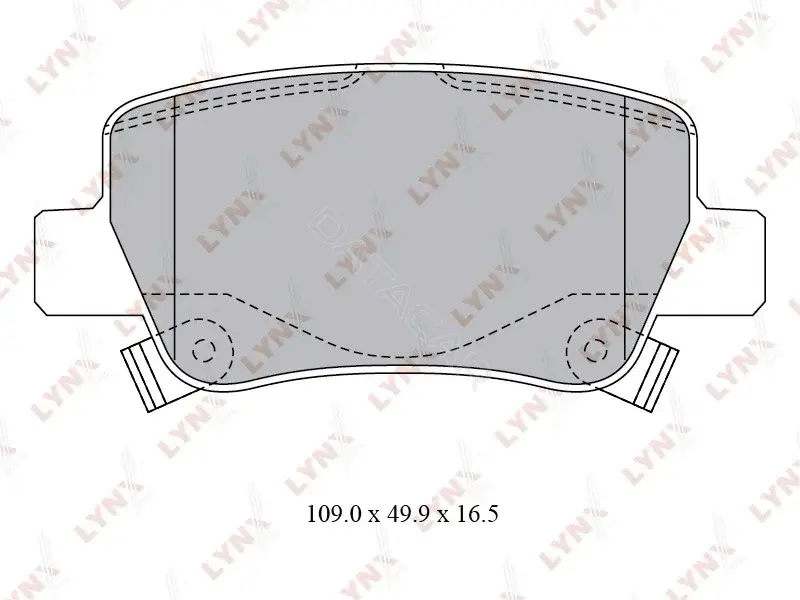 Тормозные колодки LYNXAUTO BD-7599