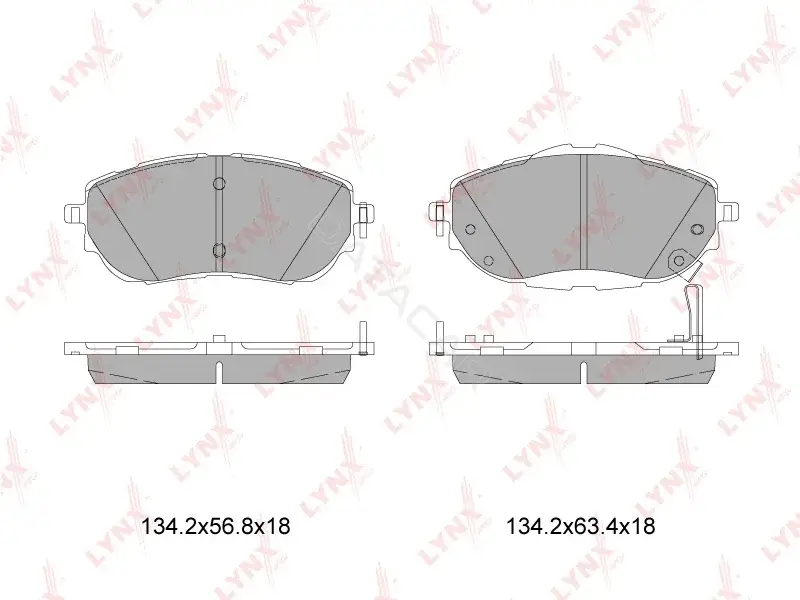 Тормозные колодки LYNXAUTO BD-7605
