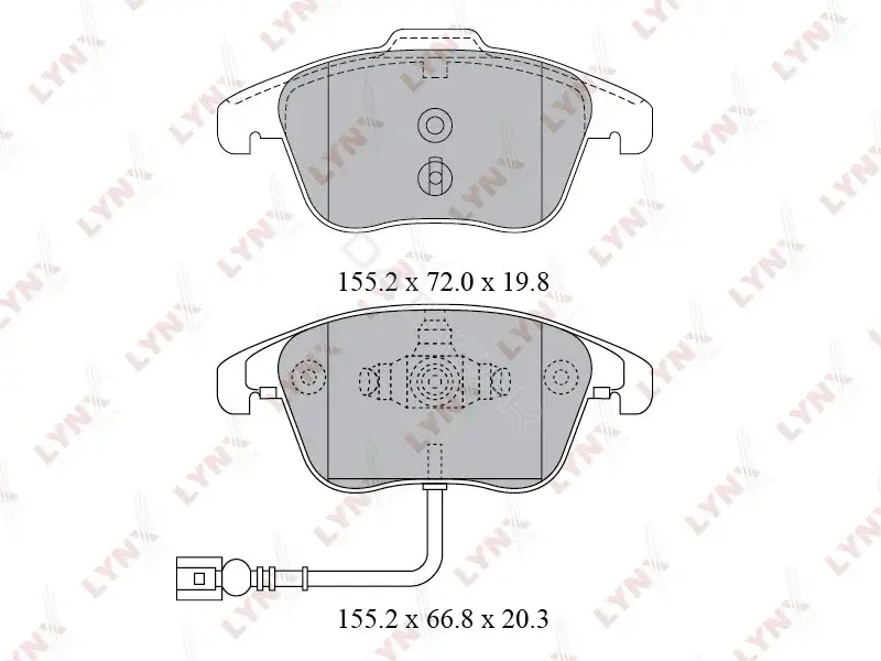 Тормозные колодки LYNXAUTO BD-8038