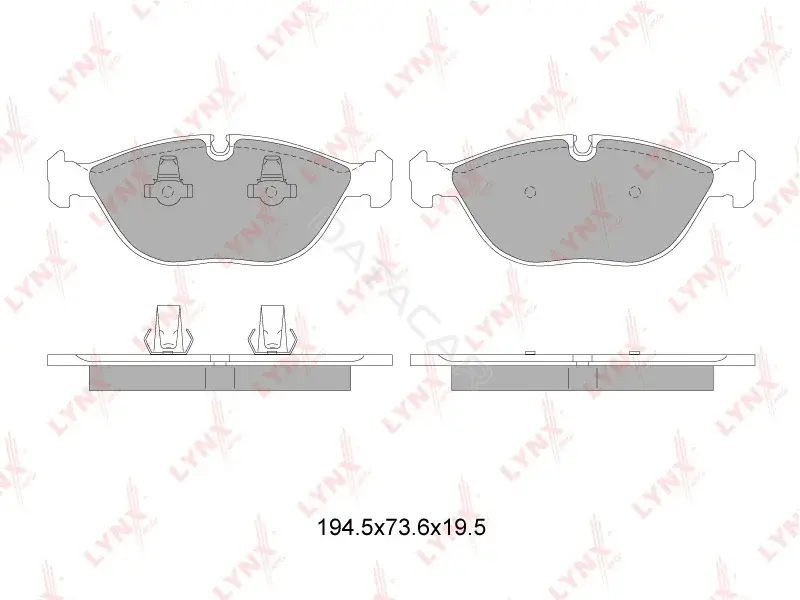 Тормозные колодки LYNXAUTO BD-8040