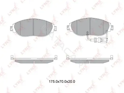 Тормозные колодки LYNXAUTO BD-8042
