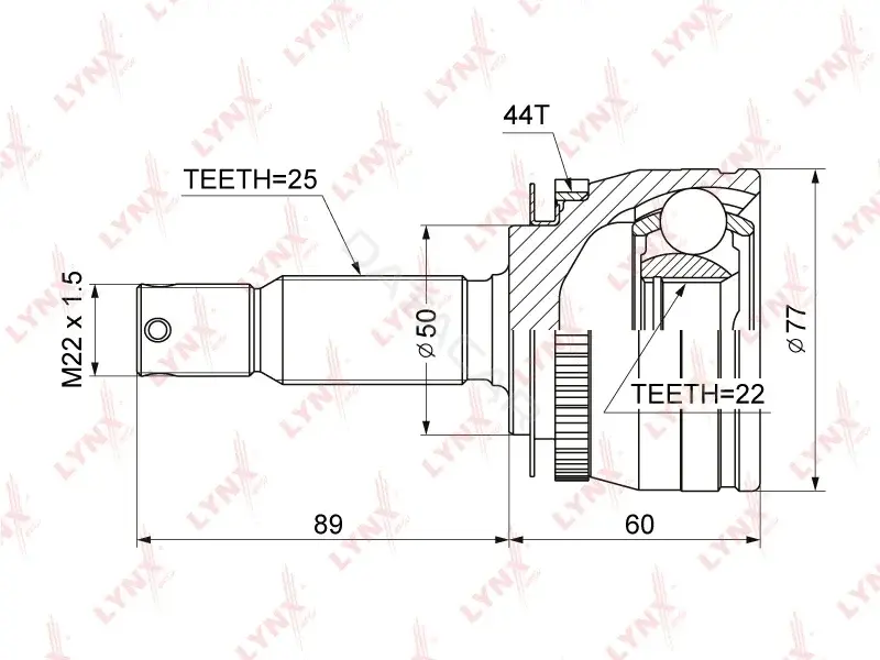 Шрус LYNXAUTO CO-3634A