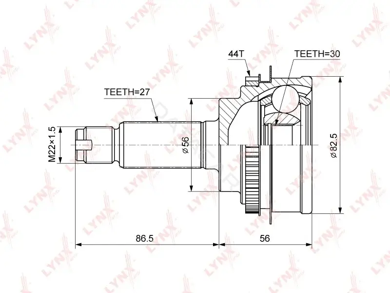 Шрус LYNXAUTO CO-3662A