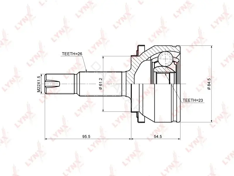 Шрус LYNXAUTO CO-3707