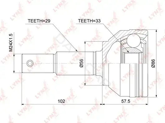 Шрус LYNXAUTO CO-3853